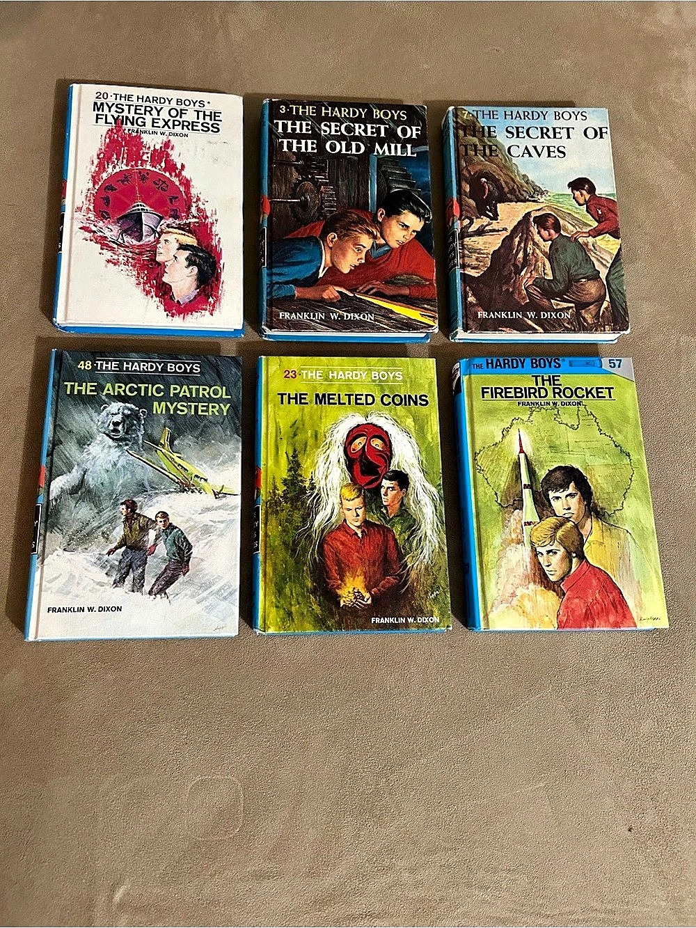 Bundle of 6 Vintage The Hardy Boys Books Franklin W. Dixon